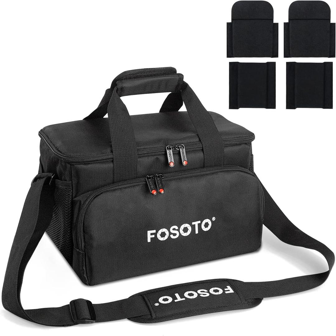 FOSOTO Large Capacity Photography Camera Bag Video Camera Camcorder Bag Case Compatible with Canon Vixia HF G50 EOS 80D 90D 6D Mark II Panasonic HC-X1500 HC-X2000 Sony HDR-CX900 DSLR SLR Camera