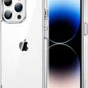 JETech Case for iPhone 14 Pro Max 6.7-Inch, Non-Yellowing Shockproof Phone Bumper Cover, Anti-Scratch Clear Back (Clear)