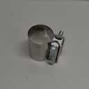 EVIL ENERGY Exhaust Clamp, Butt Joint Band Clamp Sleeve Coupler Stainless Steel for Pipes,Mufflers,Catalytic Converters (1, 2.5 inch)