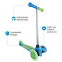 Scooter for Kids Ages 3-5 - Light Up Wheels, Extra Wide Deck, Foot Activated Break, Self Balancing Kids Toys for Boys & Girls (Green)