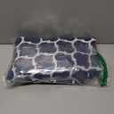 Smiry Round Picnic Tablecloth, Waterproof Elastic Fitted Table Covers for 36" - 44" Tables, Wipeable Flannel Backed Vinyl Tablecloths for Camping, Indoor, Outdoor, Navy & White