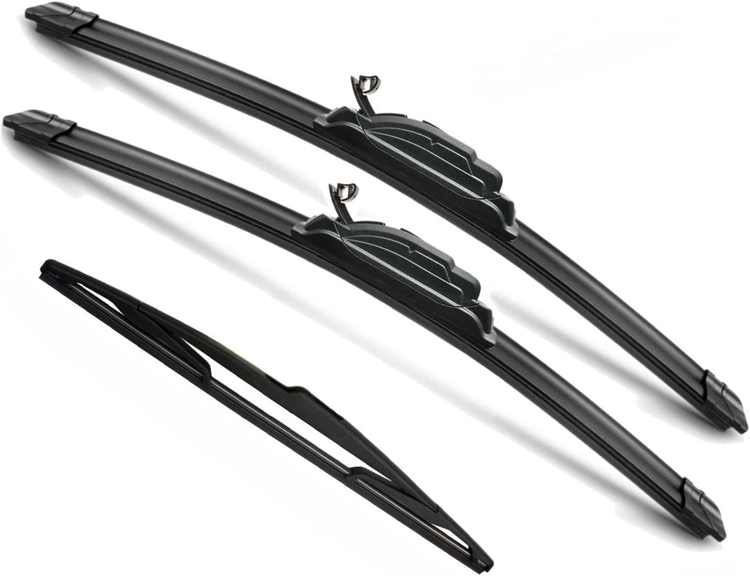 3Pcs for Nissan Versa Windshield Wiper Blades 2007 2008 2009 2010 2011, Original Equipment Automotive Replacement Windshield Wiper Blades for My Car- 26"/14"/14" (Pack of 3) J- HOOK