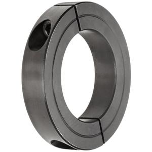H2C-225 Black Oxide Plated Steel Recessed Screw Clamping Collar, Two Piece, 2-1/4" Bore Size, 3-1/2" Outside Diameter, 5/16"-24 x 1" Set Screw