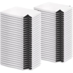 50 Pack Blank Standard Neoprene Can Coolers Bulk  Drink Sleeves for 12oz Cans & Bottles, Reusable Beer Soda Insulators, Perfect for DIY, Sublimation, HTV, Weddings, Gifts (White)