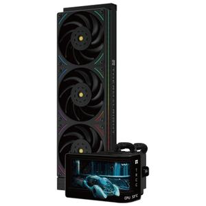 Thermalright Wonder Vision 360 UB ARGB Black CPU AIO Cooler,360mm Radiator, 2K 60HZ Curved Screen with 2400x1080 Resolution,for AM4/AM5,Intel LGA1851/1700,6.67in 3D Screen High Performance Pump
