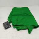 Green Screen Backdrop, 90x200 Inch Photography Greenscreen Background Sheet Fabric Kit for YouTube Video Streaming Zoom, Small Photo Chromakey Polyester Cloth Curtain with 4 Clip