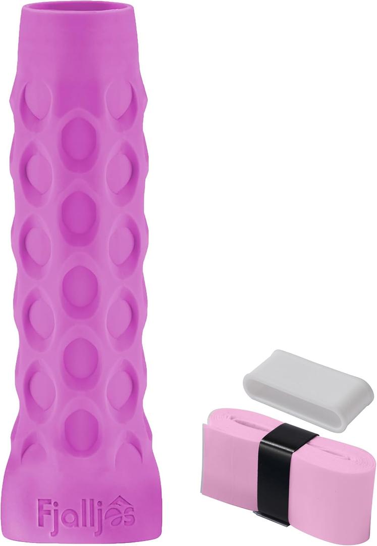 Pickleball Paddle Grip with 5.25" - Enhanced Pickle Ball Grips Overgrip for Vibration Reduction & Precision Control (Pink)