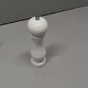 LHS Pepper Mill Grinder Salt Grinder, Arcylic Peppercorn Grinders with Adjustable Ceramic Grinding Core (8 Inch,White)