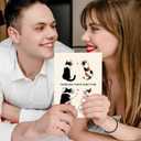 6 x Beixian Valentines Day Cards for Husband Wife, Funny Valentine's Day Card Gifts for My Lover, Through thick and thin (BX321)