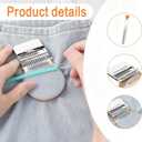 KPOAPERA Mini Darning Loom, Knit Patch Loom Kit, Type Mini Mending Tool, Convenient Darning Loom for Mending Jeans Socks Clothes, DIY Makes Beautiful Stitching - 1PCS (12 Hooks)