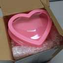 Wesiti 6 Pcs Small Heart Shaped Boxes with Window Valentine's Day Gift Boxes Plastic Storage Container for DIY Projects Presents Candy Jewelry Mother's Day Gifts(Pink)