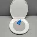 KOHLER 20111-0 Brevia, Slow Close Toilet Seat, Round Toilet Seat, Grip-Tight Bumpers Quick-Attach Hardware, White