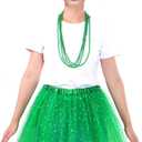 Women Tutu Costume Accessories Set Sunglasses Ponytail Headband Tutu Skirt Necklace for Halloween Mardi Gras