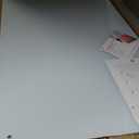 U Brands Glass Dry Erase Board, 23" x 35", White Frosted Surface With Silver Grommets, Frameless