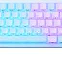 HITIME x XVX M67 Wireless 60% Percent Keyboard, QMK/VIA Topographic Gaming Keyboard, Tri-Mode Thocky Creamy Mechanical Key Board, Hot Swappable Gasket Mount RGB IMD Tech for Win/Mac(JadeStone)