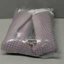 N&Y HOME Waffle Weave Shower Curtain with Snap-in Fabric Liner & 12 Metal Hooks Set - Hotel Style, Waterproof & Washable, Heavyweight Fabric & Mesh Top Window - 71x72, Lavender