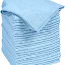 Quickie Microfiber Cleaning Cloth 14 x 14 Inches Blue Pack of 24 Washable and Reusable Ideal for Multi-Surface Indoor/Outdoor Dusting and Polishing