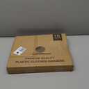 HOUSE DAY Black Plastic Hangers 16 Pack, Space Saving Coat Hanger, Clothes Hanger with Non Slip Hooks, Plastic Clothing Hangers for Closet, Ideal for Everyday Use on Shirts, Coats, Pants, Dress