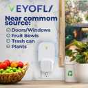 VEYOFLY Fly Trap Indoor, Fruit Fly Traps for Indoors Flying Insect (2 Device + 4 Refills) Gnat Traps for House Indoor, Bug Zapper Indoor, Gnat Killer Catcher & Fruit Fly Killer Light Plug in