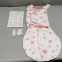 Amazing Baby Omni Swaddle Sack for Newborn - Transitional With Wrap & Arms Up Sleeves & Mitten Cuffs - Easy Transition Sleep Sack, Watercolor Little Roses, Small, 0-3 Months