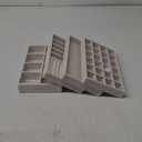 Velvet Jewelry Drawer Organizer Trays  Beige Stackable Jewelry Storage Inserts Set, 4-Layer Jewelry Tray Set for Earrings, Rings, Necklaces, Bracelets with Removable Dividers for Dresser & Vanity