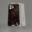 Cute Phone Case for iPhone 16 Pro Max Case Amber Leopard Full Camera Protective Slim Shockproof Aesthetic-Brown Amber