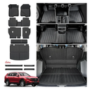 Floor Mats Cargo Mat Set for Honda CRV 2026 2025 2024 2023 Car Mat Accessories(Include Hybrid), All Weather TPE Cargo Liner Door Sill Protectors for CR-V Gas Hybrid(Full Set Mats)