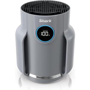 Shark Air Purifier for Home, NeverChange Compact Pro, for Bedroom, Nursery, Home Office, Dorm, HEPA-Exceeding Filter, Captures Pollutants, Pet Dander, Dust, Odor, Smoke, and More, HP071BRN, Winter Fog (Winter Fog (250 sq. ft))
