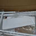 Casual Home Director's Chair ,White Frame/White Canvas, 30" - Bar Height, 30 in