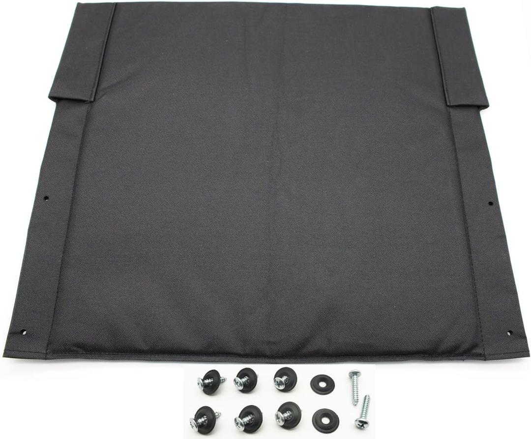 Blue Streak Wheelchair 18" Back Upholstery Replacement - Nylon Back, with Hardware, STDS4S2208 - Suitable for K1/K2 Wheelchairs (1Ea, Black)