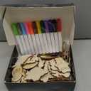 Worgree Christmas Crafts for Kids, 36pcs DIY Wooden Magnets Art Craft Supplies Painting Kit for Boys Girls Ages 4-8 8-12 Xmas Stocking Stuffers Toys Party Favors Gifts Goodie Bag Fillers Holiday Decor