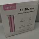 4.8IN Longer Electric Foot Callus Remover with 80pcs Sandpaper Discs, Professional Aluminum Callus Remover for Feet, Stepless Speed Control Pedicure Tools for Dead Skin (Pink)