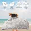 Premium Turkish Beach Towel  35"x67" Lightweight Quick Dry Towel  100% Cotton Sand-Free Turkish Towels  Vintage Dark Grey