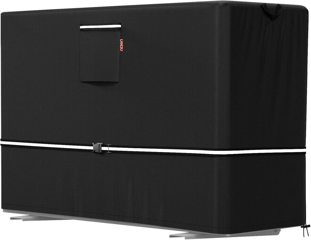 Air Conditioner Cover for Outside Units  420D Waterproof Heavy Duty Fabric Winter AC for Window Unit  Weather/UV Resistant Covers Fits AC Condensing HVAC Unit (Black,40L X16W X30H)