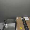 Low Entry Litter Box for Senior Kittens Disabled Cats - Stainless Steel High Sided Enclosed Easy Step in Entry - Large Metal Kitty Litter Box Easy to Clean(19.7x13.8x5.9)