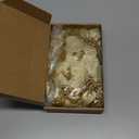 Boao 24 Pieces Christmas Artificial Glitter Poinsettia Flowers Xmas Flowers Wedding Christmas Tree New Year Ornaments (Gold)