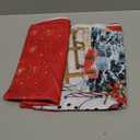 Horaldaily Christmas Tablecloth 60x84 Inch, Winter Snowman House Christmas Trees Red Washable Table Cover for Party Picnic Dinner Decor