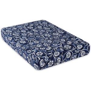 hyha Printed Couch Cushion Covers, Floral Sofa Covers Washable for 2 Cushion Couch, Stretch Pattern Outdoor Cushion Covers for Patio Furniture with Elastic Bottom(Medium, Baroque)