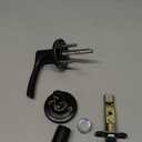 Kwikset Henley Entry Door Handle with Lock and Key, Secure Keyed Reversible Lever Exterior, For Front Entrance and Bedrooms, Matte Black, Pick Resistant Smartkey Rekey Security and Microban (1 Pack)