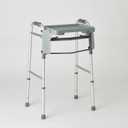 Medline Walker Flip Tray Table with 2 Cup Holders, Universal Tray for Standard Folding Walkers, Mobility Accessories for Home, Medical Equipment Accessories, Gray, 1 Count