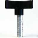 3/8"-16 Male Thread Wing Nut Knob 2 inch Diameter with 1.25 inch Long Threaded Post for Lawn Mower, Woodworking Jigs, Clamps Umbrella Base, (Pack of 10)