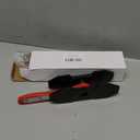 Deflife Brake Caliper Press Tool, Car Ratcheting Brake Caliper Piston Spreader Press Tool with 2 pcs Steel Plates, Red