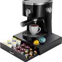 K Cup Holder Drawer 30 Pods Capacity, One Drawer Design for Nespresso/Keurig/Vertuo Pod Holder, Black