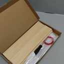 nianfeng Tiered Spice Rack, 4-Tier Spice Pantry Kitchen Cabinet Organizer, 12-Inch, Natural Wood Acrylic Stair Riser Stand, Countertop Seasoning Shelf