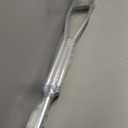 Adjustable Adult Crutches for Walking, Silver Aluminum Crutch with Comfortable Underarm Pad and Handgrip (52-510)