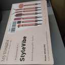 StyleVibe 8-in-1 Air Styler, Hair Dryer & Blow Dryer Brush with Travel Case - Auto Wrap Curls (L/R), Fast Drying, Thermal Round Brush for Smooth Blowouts & Frizz-Free Volume, No Heat Damage