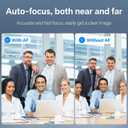 4K Webcam for PC with Dual Microphones, Autofocus USB Camera with Privacy Cover and Auto Light Correction, Plug and Play for Laptop, Mac, Zoom, Teams, Video Calls and Streaming
