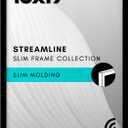 Americanflat 13x19 Picture Frame with Polished Plexiglass - Streamline Collection - Thin Border Picture Frame for Wall Display - Hanging Hardware Included - Black