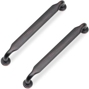 10 Pack 6-1/4 Inch Cabinet Pulls Oil Rubbed Bronze Kitchen Cabinet Handles Zinc Alloy Drawer Pulls Solid Cabinet Hardware