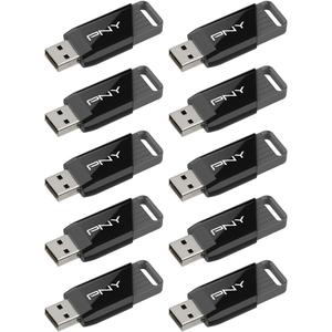 PNY 32GB Attach X USB 3.2 Gen 1 Flash Drive, Advanced Performance Up to 130MB/s Read, Everyday Data Store & Transfer, Reliable Portable Storage, Durable, Type-A, Computers, Laptops, Desktops, 10-Pack